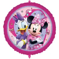 Ružičasti folija balon s uzorkom Minnie i Daisy, 46 cm