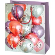 Šareni baloni velika poklon vrećica 27x14x33cm