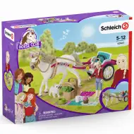 Schleich: Horse Club - Kočija za konjičku predstavu s piknikom set za igru (42467)