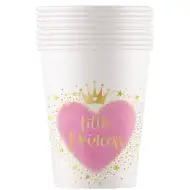 Set od 8 papirnatih čaša Little Princess, 200 ml