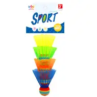Set šarenih loptica za badminton s 4 komada