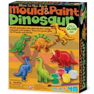 Set za izradu gipsanih dinosaura s bojom koja svijetli u mraku