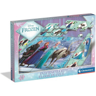 Snježno kraljevstvo interaktivni 24-dijelni podni puzzle - Clementoni