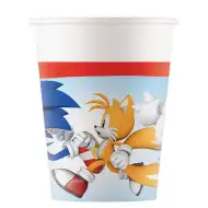 Sonic jež Sonic papirnate čaše set od 8 komada 200ml