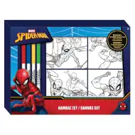 Spiderman bojanka na platnu s 4 flomastera
