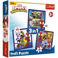 Spidey i prijatelji 3 u 1, slagalica od 20-36-50 dijelova - Trefl