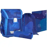 Spirit: Blue Cloud plavi školski ruksak, set od 4 komada 41x20x32cm