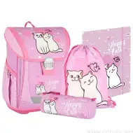 Spirit: Happy Cat ružičasti set školskih torbi od 4 komada 38x28x17cm