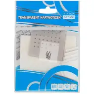 Spirit: Prozirni bijeli samoljepljivi označivač stranica 75x75mm