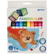 Spirit: Šareni set od 10 perivih flomastera za bebe