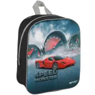 Spirit: Speed Monster crveni sportski automobil 3D uzorak vrtićki zaobljeni ruksak 30x25x12cm