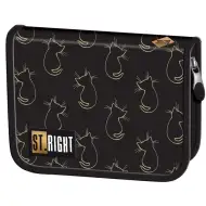 St.Right Golden Cats preklopna pernica PC03 20,5x14x3,5 cm