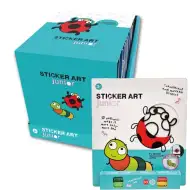 Sticker Art: Slikarska naljepnica Bubamara i gusjenica - set za bojanje - Comansi
