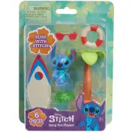 Stitch plišana igračka s daskom za surfanje i palmom
