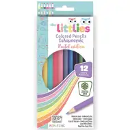 The Littlies: Set od 12 drvenih pastele bojica bez drveta