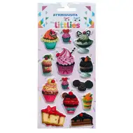 The Littlies: Slatki 3D pufasti set naljepnica 10x22 cm