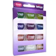TyToo: Osnovne boje set šljokica 12x2,5ml