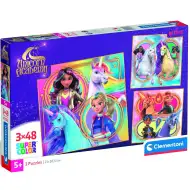 Unicorn Akademija Supercolor slagalica 3x48 komada - Clementoni
