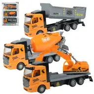 Vozač kamiona: Set od 3 komada građevinskih kamiona s kotačima od 19cm