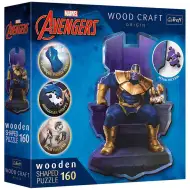 Wood Craft: Marvel Osvetnici - Thanos na prijestolju 160 komada premium drvena slagalica - Trefl