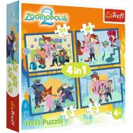 Zootropolis 2 - 4 u 1 slagalica od 35-48-54-70 dijelova - Trefl
