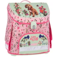 Ars Una: Cute Animals Doggie kompaktna ergonomska školska torba s magnetskim zatvaračem, ruksak 33x41x24 cm