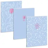Ars Una: Soft Touch Skyblue Spring obična bilježnica A/4