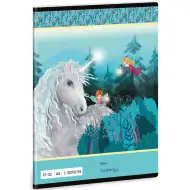 Ars Una: Stardust - Uzorak jednoroga 3. razred bilježnica s linijama 32 stranice A/5