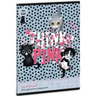 Ars Una: Think Pink slatka mačkica bilježnica 38 stranica A/5