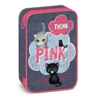 Ars Una: Think Pink višeslojna sklopiva pernica za olovke 15,5x22,5x4,5 cm