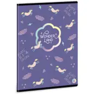 Ars Una: Wonderland Unicorn bilježnica na linije A/5