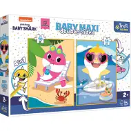 Baby Shark dvostrana 4u1 Baby Maxi puzzle 2x10kom - Trefl