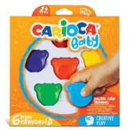 Baby Teddy masne bojice set od 6kom - Carioca