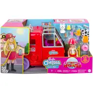 Barbie: Komplet igračaka vatrogasno vozilo Chelsea - Mattel