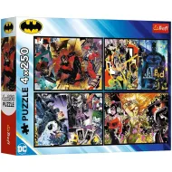 Batman: junaci i zlikovci Gothama 4x250-dijelni puzzle - Trefl