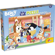 Bluey i prijatelji 2 u 1 puzzle od 24 dijela i bojanka 50x35 cm - Lisciani