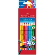 Bojice u setu 10 kom gumicom na vrhu - Faber-Castell