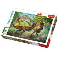 Borbeni Tiranosauri puzzle 160kom - Trefl
