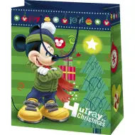 Božićni Mickey Mouse uzorak velika ekskluzivna poklon vrećica 26x14x33cm