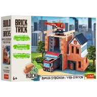Brick Trick gradimo od ciglica: Vatrogasci građevinski set od 190 dijelova - Trefl
