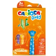 Carioca: Baby flomasteri u boji na medvjeda, mogu se oprati 12 kom