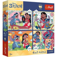 Disney Lilo &amp; Stitch - 4 x 88 kom Premium Plus Kids puzzle - Trefl