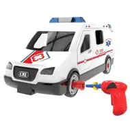 DIY sastavi sam vozilo hitne pomoći sa svijetlom i zvukom set od 63kom