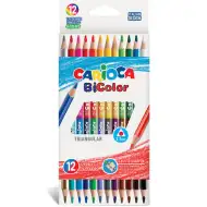 Drvene bojice sa dva vrha 12kom 24 boje - Carioca