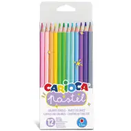 Drvene bojice u pastelnim bojama 12kom - Carioca