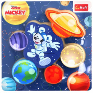 Drveni slagalica s oblicima Disney Mickey Mouse u svemiru - Trefl