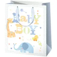 Ekskluzivna velika poklon vrećica Baby Boy 27x33x14cm