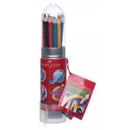 Faber-Castell: Bojice u držaču oblika rakete, 15 kom, sa šiljilom