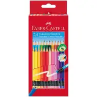Faber-Castell: Drvene bojice sa gumicom na vrhu 24kom