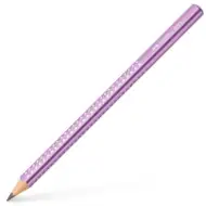 Faber-Castell: Sparkel Jumbo biserna metalik ljubičasta grafitna olovka B